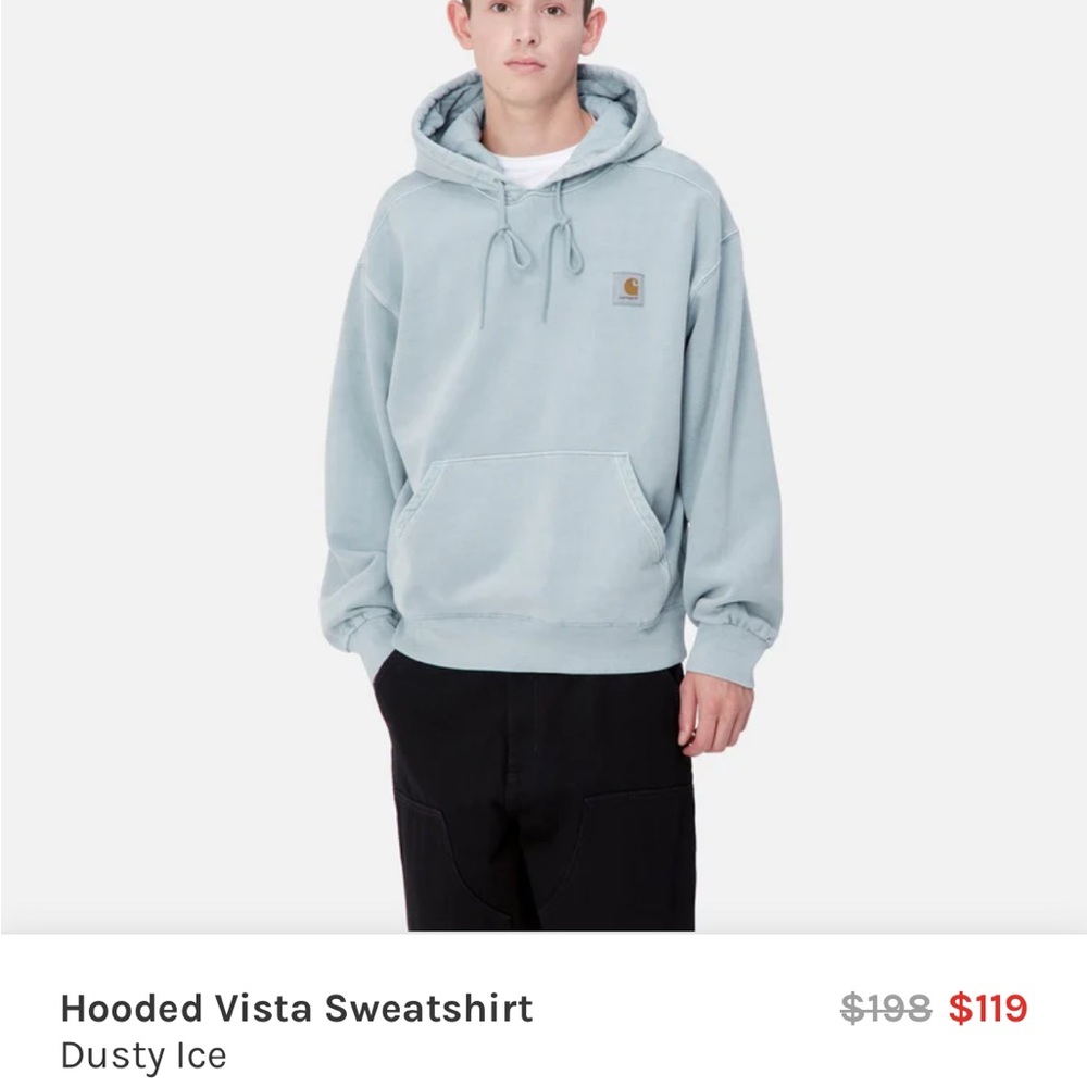 Carhartt hoodie light blue